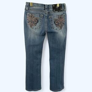 Miss Me Low Rise Boot Cut Womens Jeans Sz 26 (30 waist, 28 inseam)